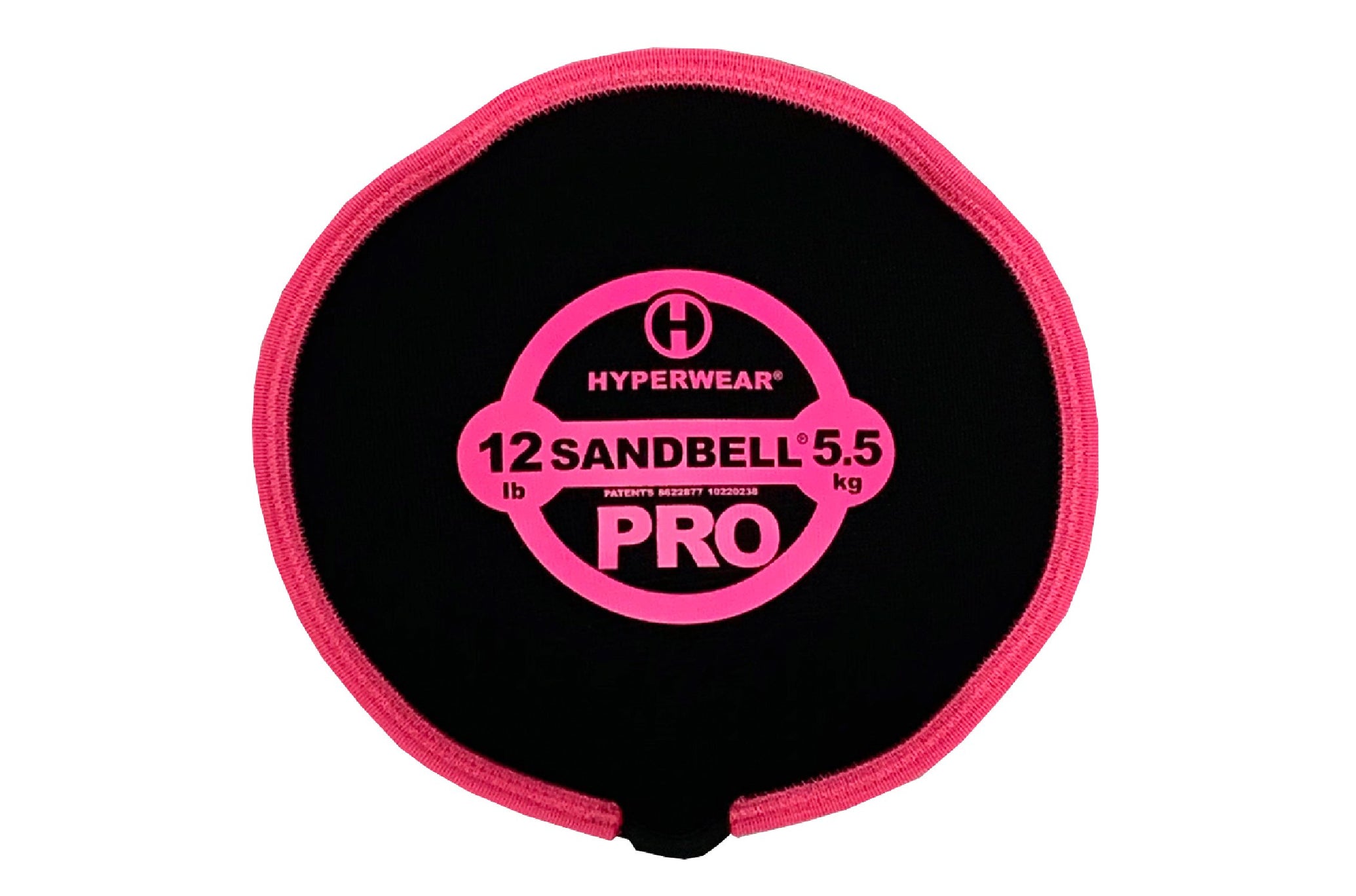Pink 12 lb Hyperwear Sandbell Pro <black>